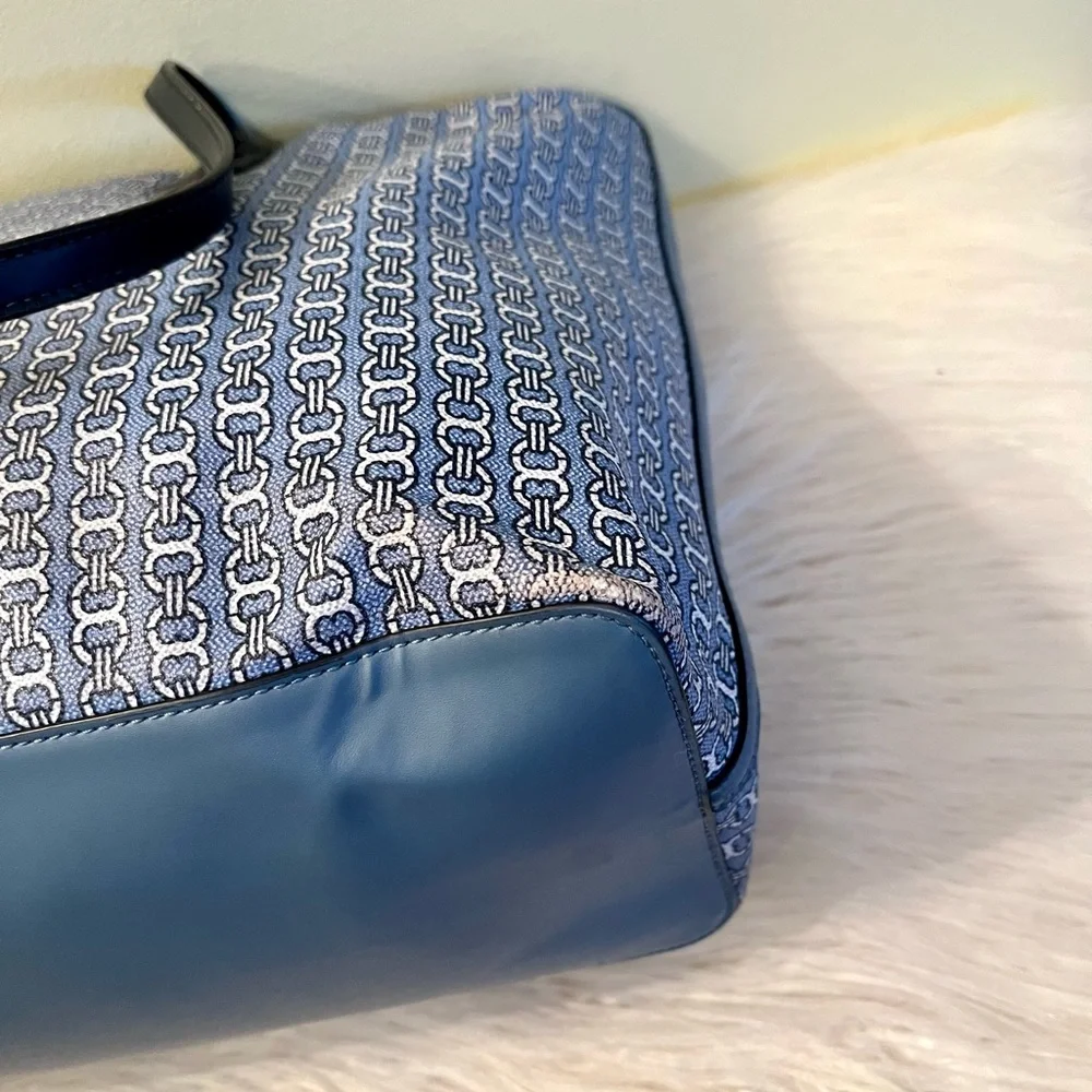 Tory Burch Coated Canvas/Leather Gemini Tote